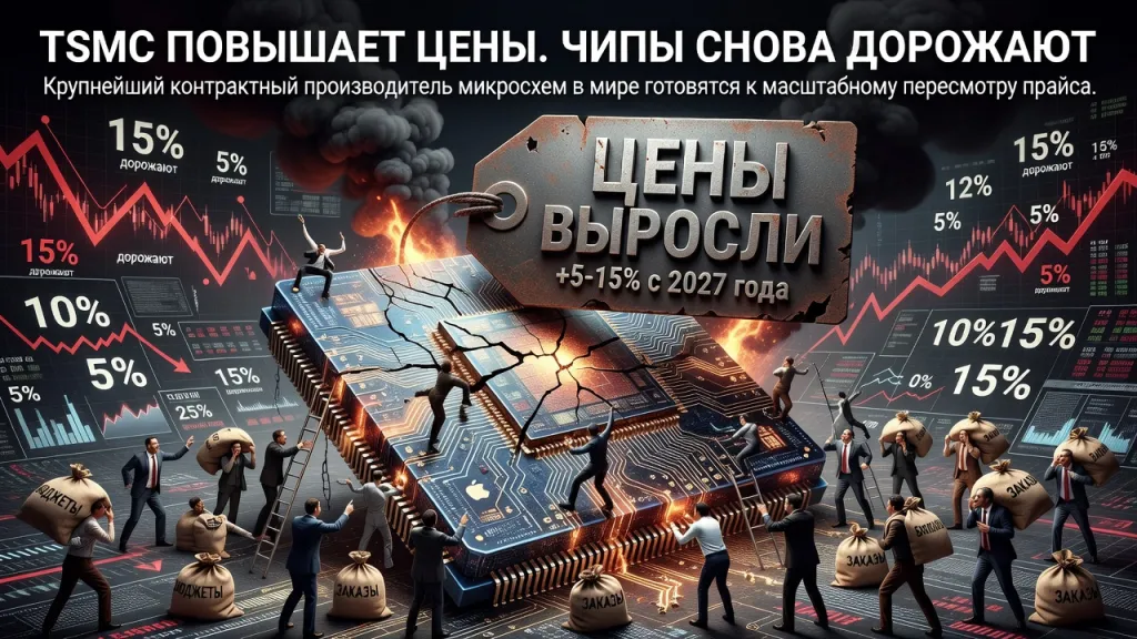 TSMC повышает цены. Чипы снова дорожают